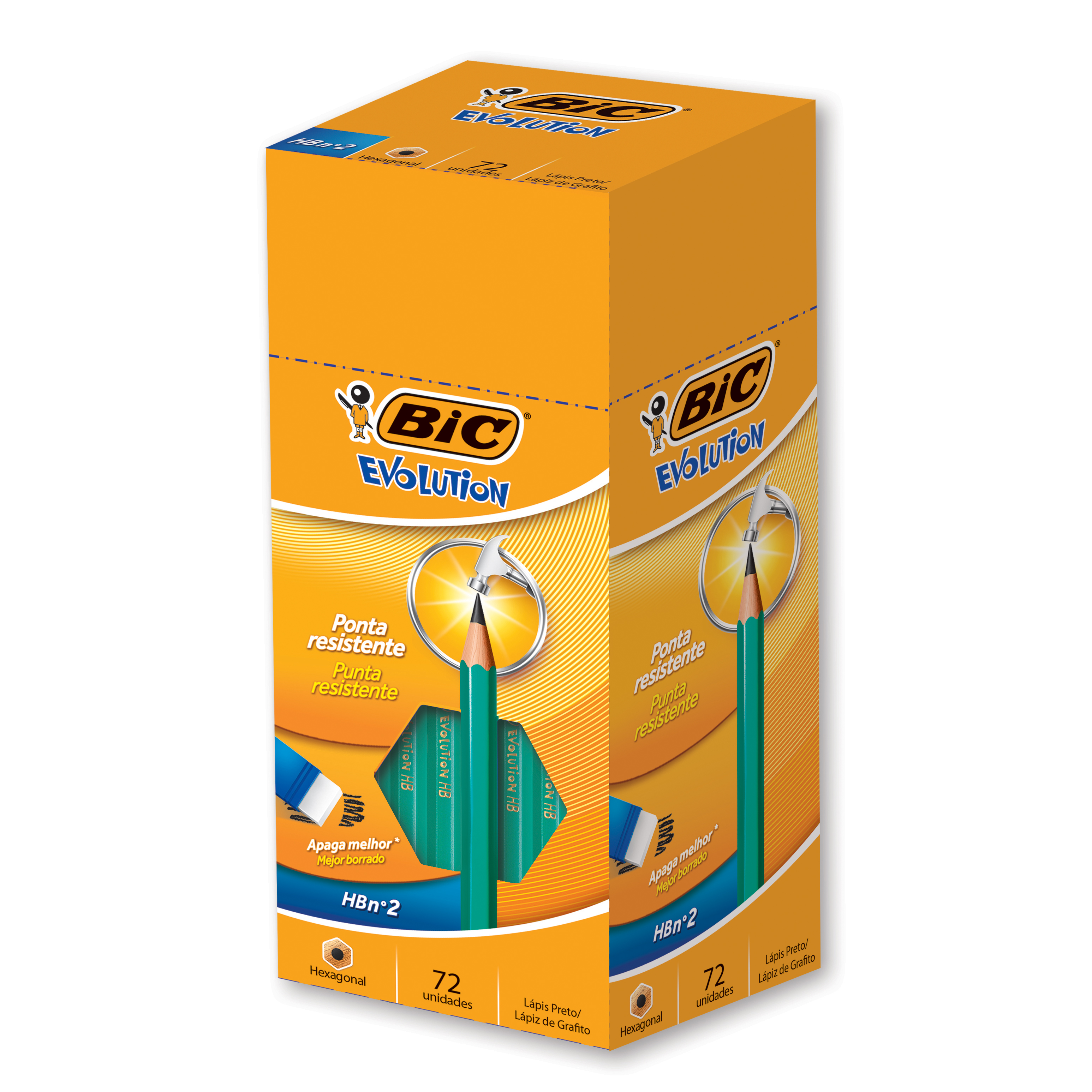 LAPIS EVOLUTI HEXA S/ BORRACHA1X72(24)